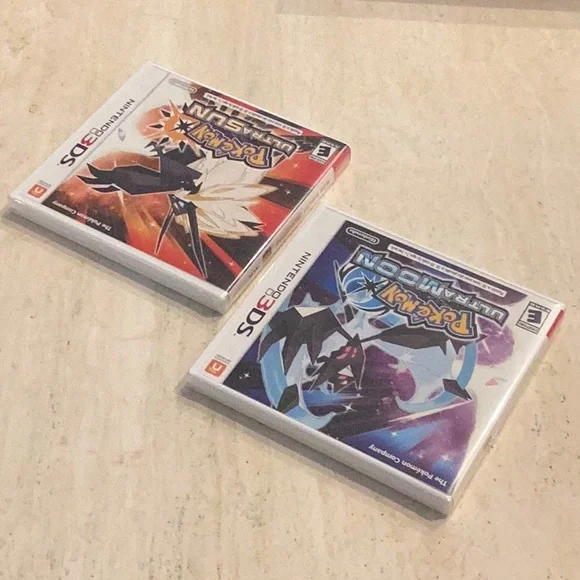 New Pokemon Ultra Sun Nintendo 3DS Game & Pokemon Ultra Moon 3DS Games Sealed - Picture 8 of 10